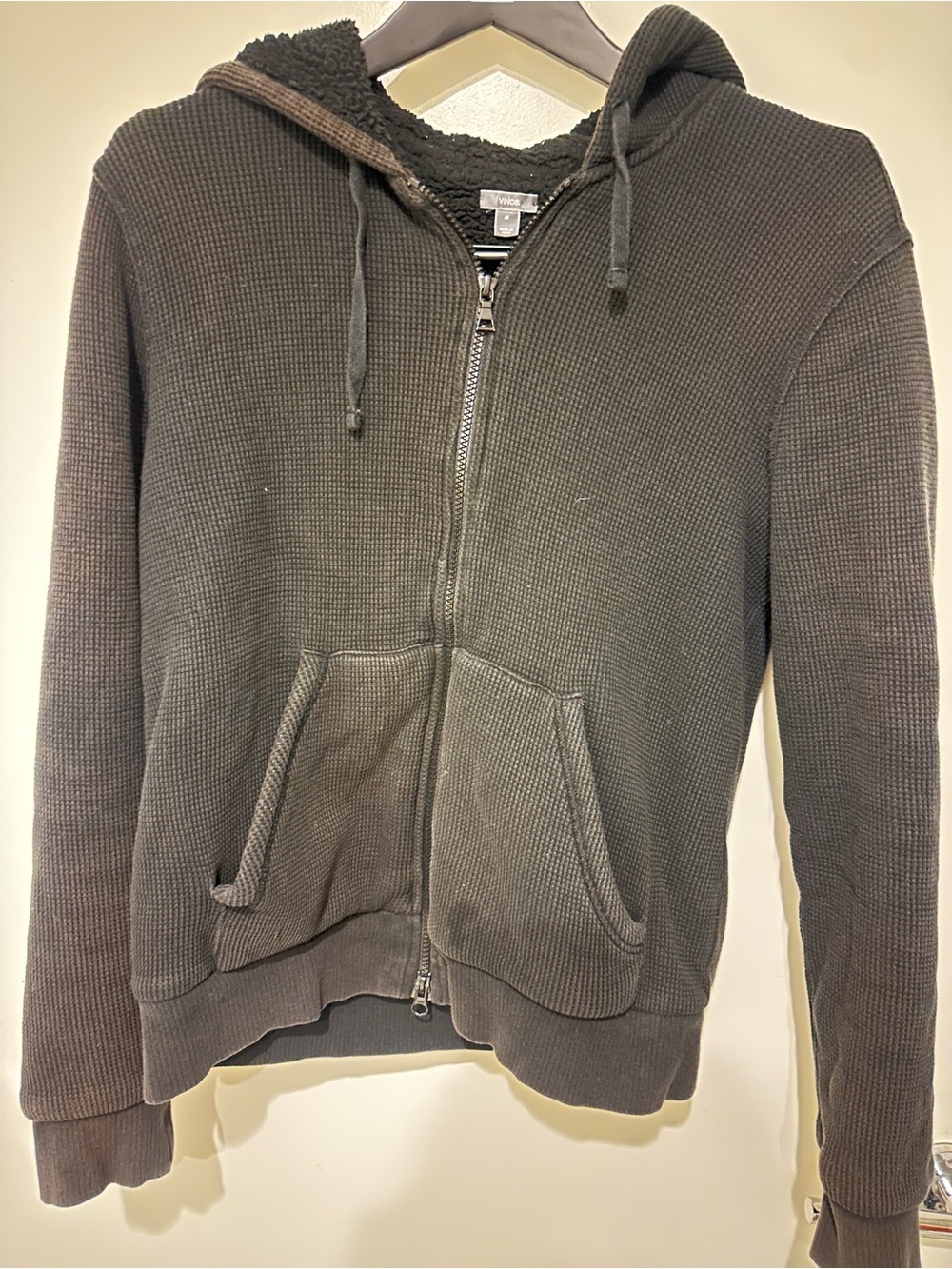 Vince Men's Hooded Zip Sweater - Olive